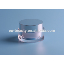 Light Glass cosmetic cream bottle